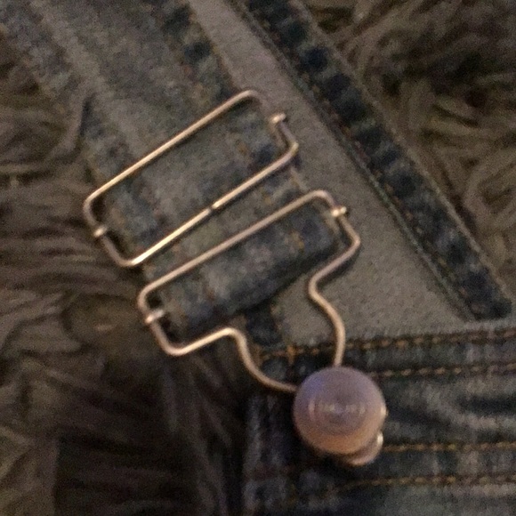 Blue overall shorts - Picture 2 of 3